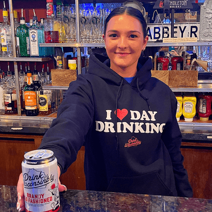 Drink Wisconsinbly I Love Day Drinking Hoodies