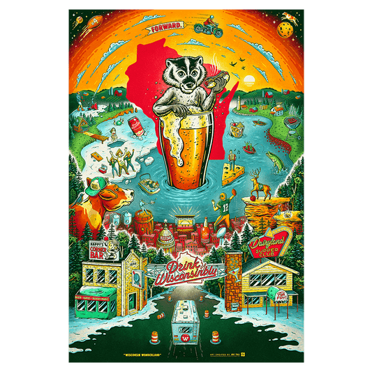 Drink Wisconsinbly Wisconsin Wonderland Poster