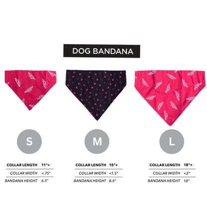 Wag Wisconsinbly Reversible Paw Print Bandana