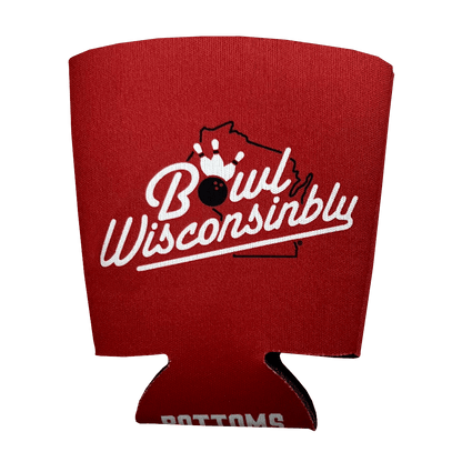 Red Bowl Wisconsinbly Coozie