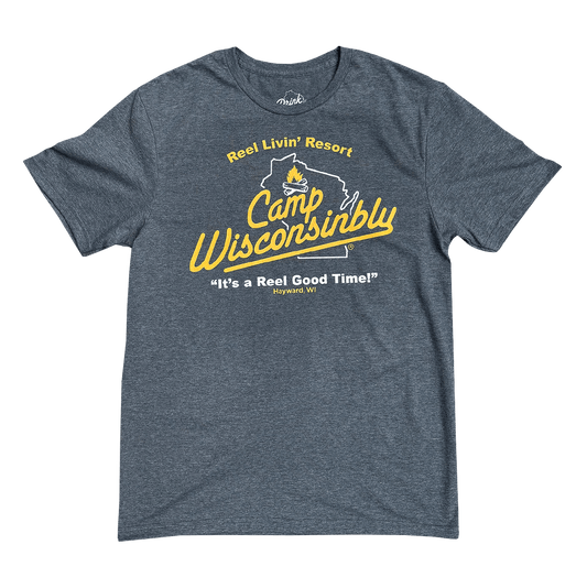 Reel Livin' Resort Camp Wisconsinbly T-Shirt Hayward