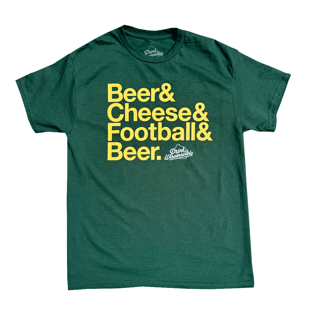 Drink Wisconsinbly Beer & Cheese & Football & Beer Packers T-Shirt