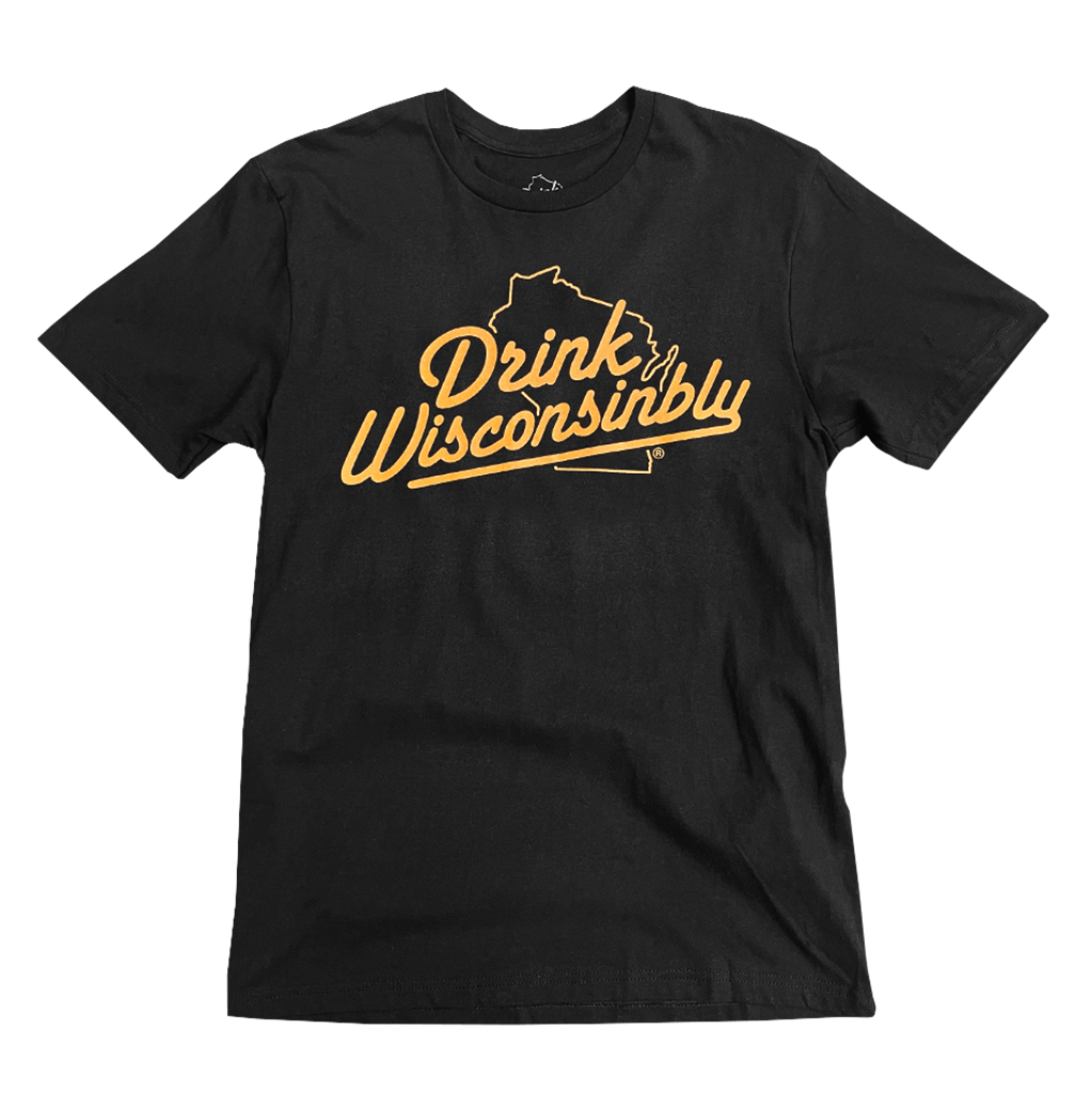 Drink Wisconsinbly Orange Logo T-Shirt