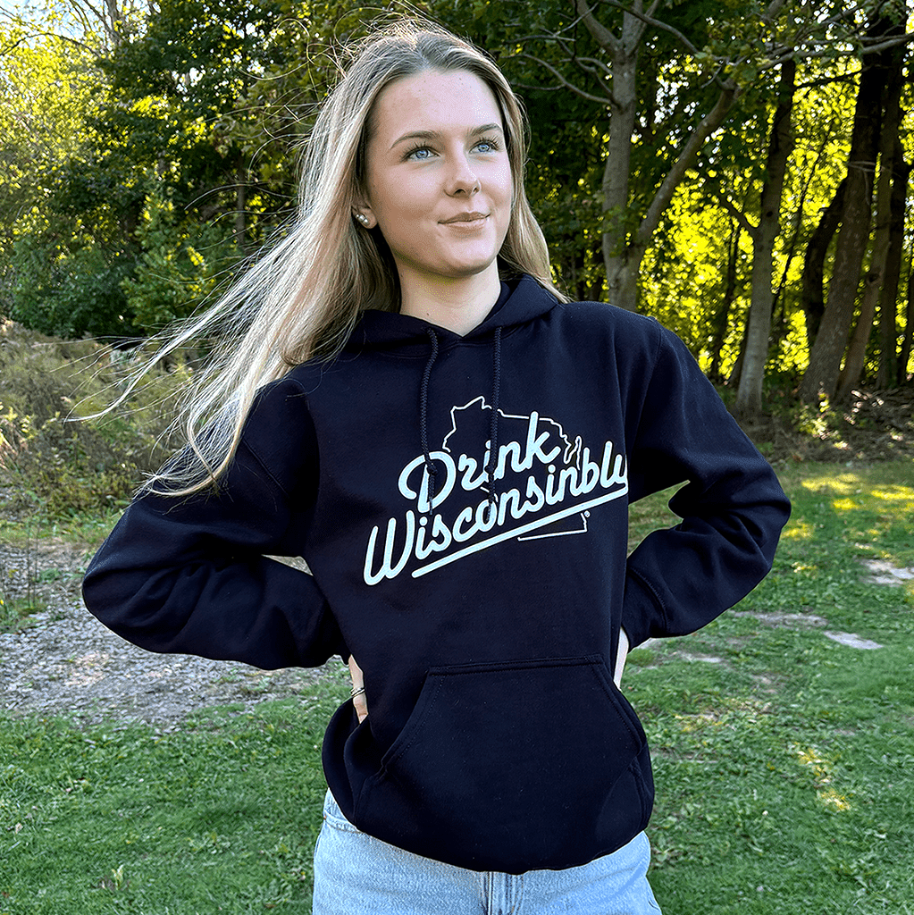 Drink Wisconsinbly Classic Black Sweatshirt Hoodie