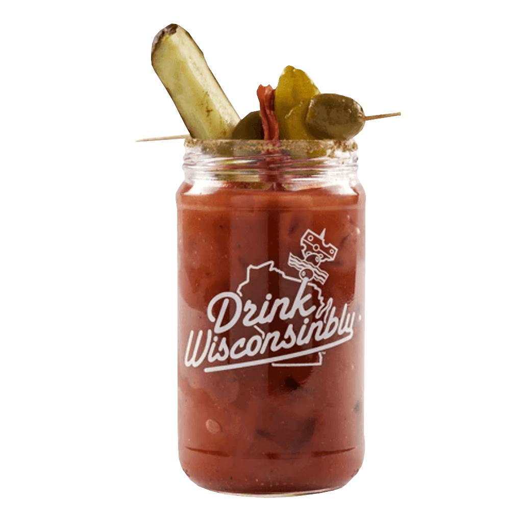 Drink Wisconsinbly Bloody Mary Mason Jar