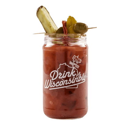 Drink Wisconsinbly Bloody Mary Mason Jar