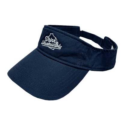 Drink Wisconsinbly Navy Visor