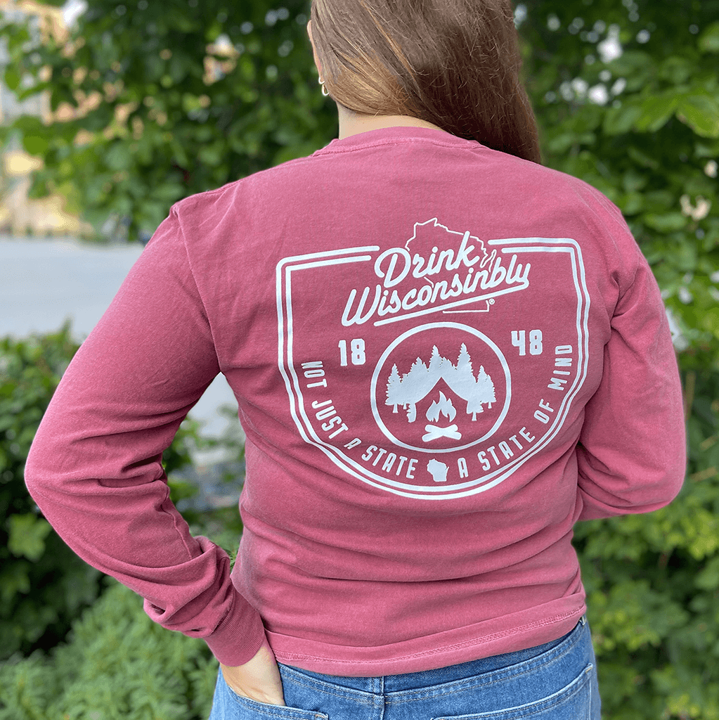 Drink Wisconsinbly Brick State of Mind Long Sleeve Tee