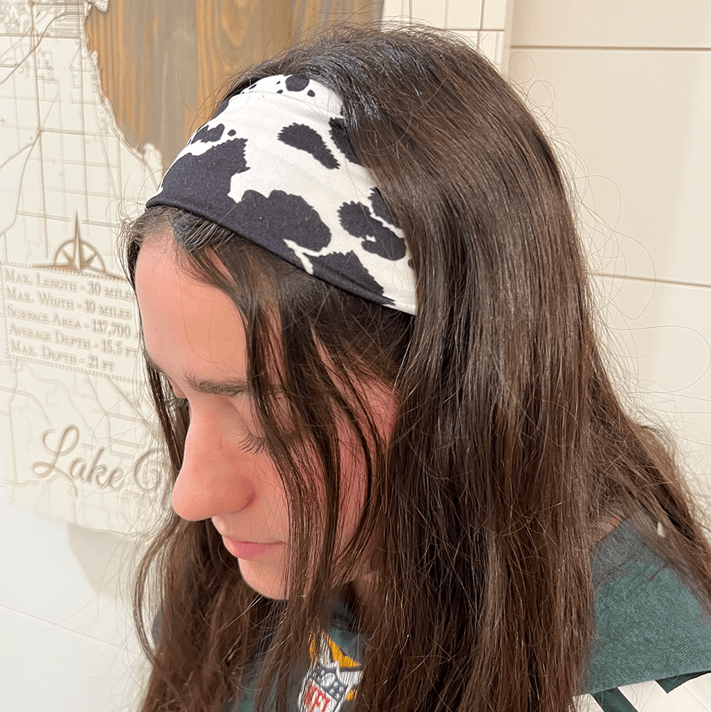 Cow Print Headband