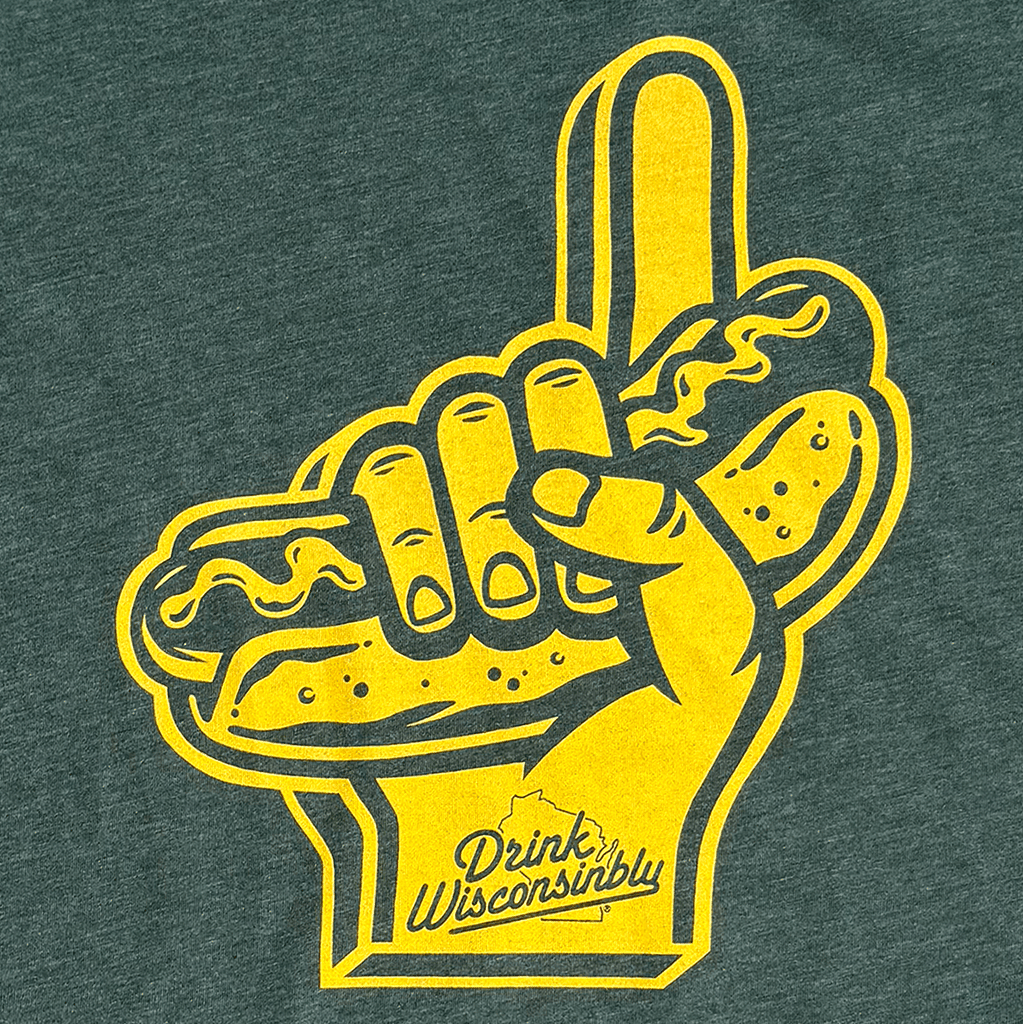 Drink Wisconsinbly Foam Finger Football T Shirt