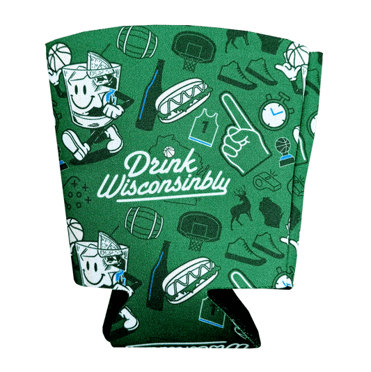 Drink Wisconsinbly Milwaukee Basketball Cup Coozie