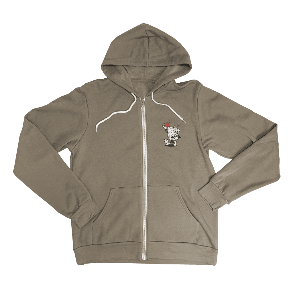 Heather Stone Happy Old Fashioned Full-Zip Hoodie