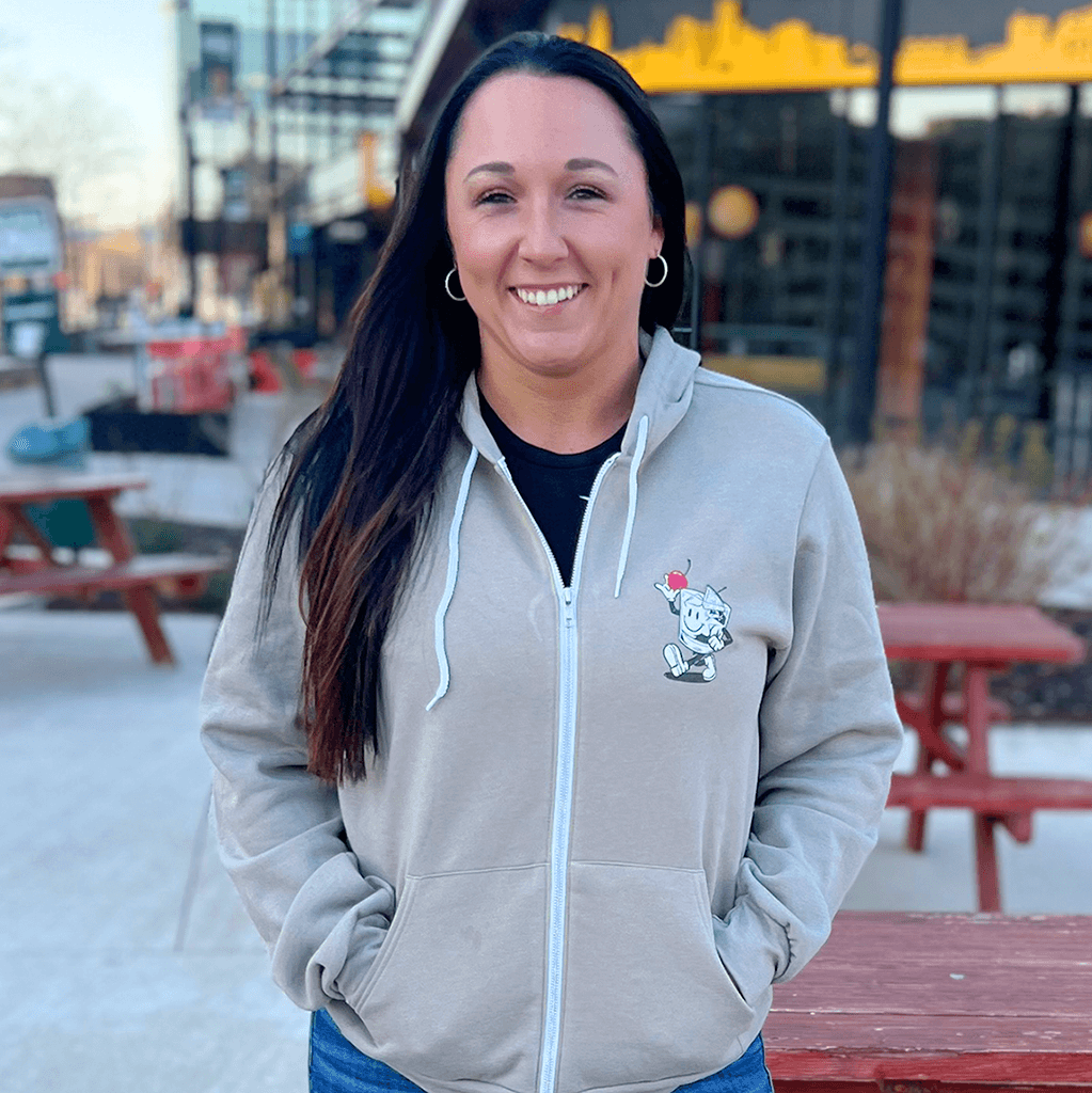 Heather Stone Happy Old Fashioned Full Zip Hoodie