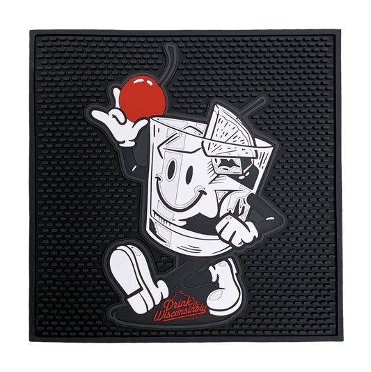 Drink Wisconsinbly Happy Bar Rail Mat