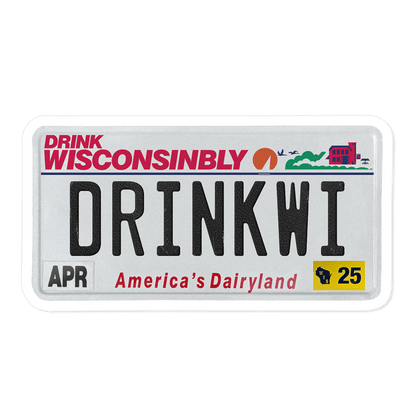 Drink Wisconsinbly License Plate Magnet