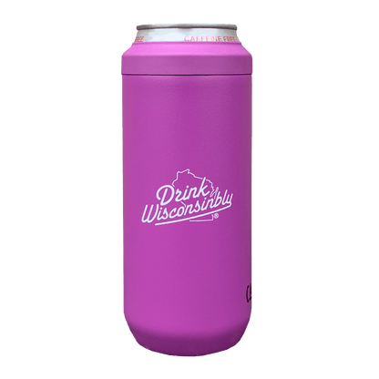 Drink Wisconsinbly Magenta Insulated Slim CamelBak Cooler