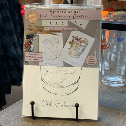 Watercolor Kit: Old Fashioned Cocktail