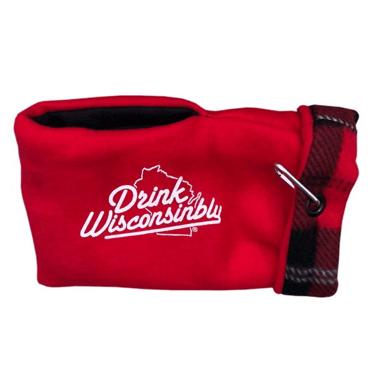 Drink Wisconsinbly Red & Plaid Beer Mitten