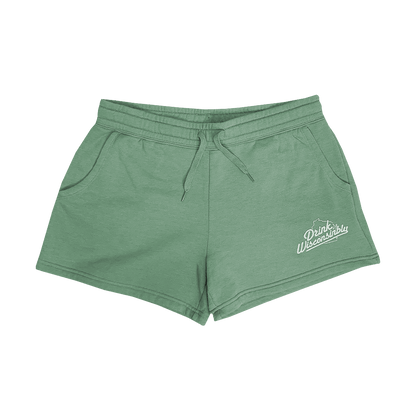 Drink Wisconsinbly Women's Sage Wave Wash Shorts