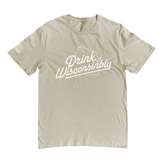 Drink Wisconsinbly USA Military Sandstorm T-Shirt