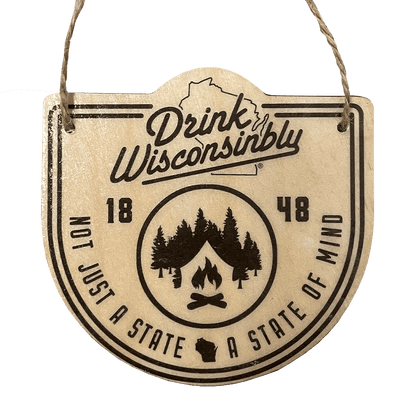 Drink Wisconsinbly State of Mind Christmas Ornament