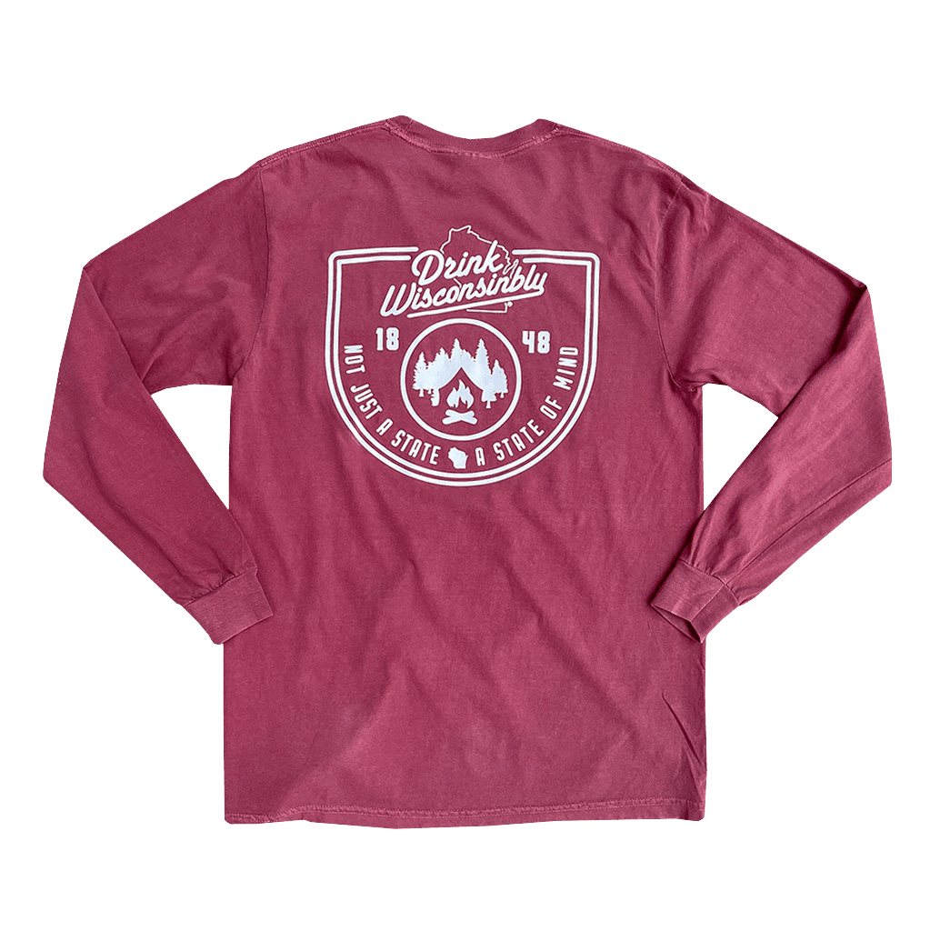 Drink Wisconsinbly Brick State of Mind Long Sleeve Shirt