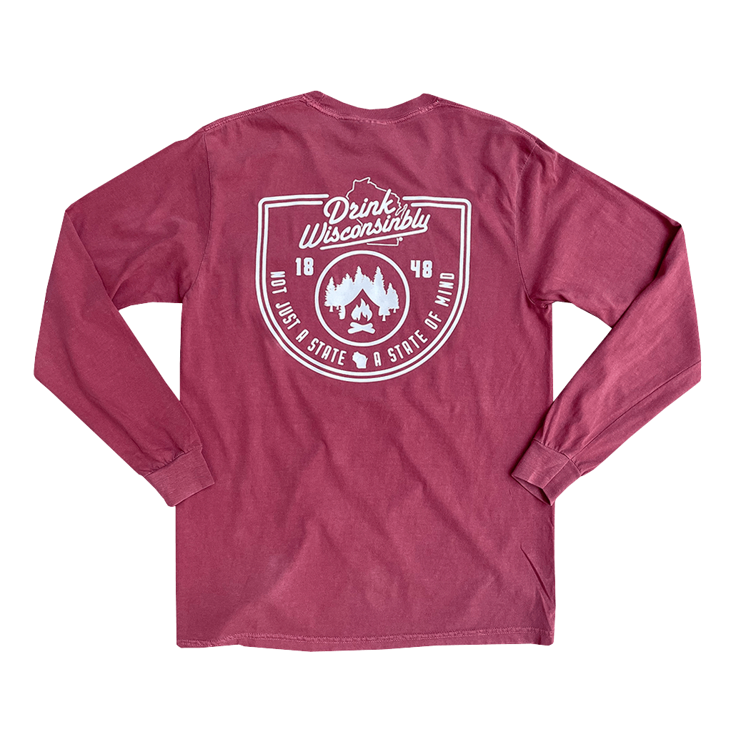 Drink Wisconsinbly Brick State of Mind Long Sleeve Shirt