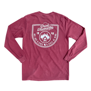 Drink Wisconsinbly Brick State of Mind Long Sleeve Shirt