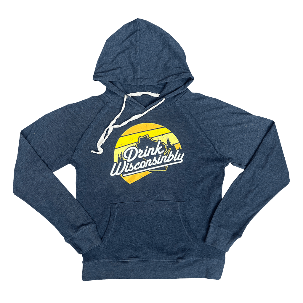 Drink Wisconsinbly Lightweight Sunset Hoodie