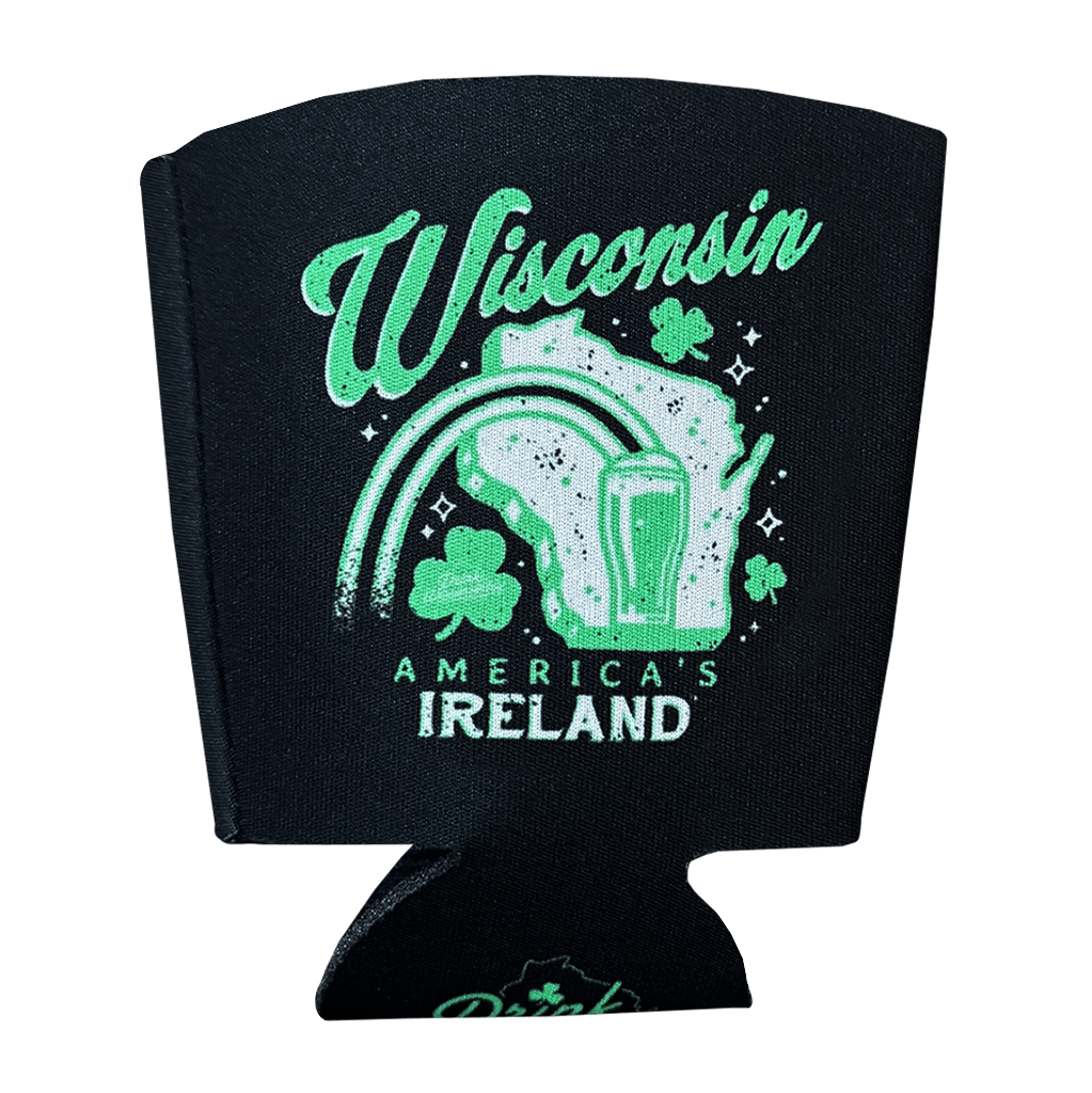 "Wisconsin America's Ireland" Cup Coozie