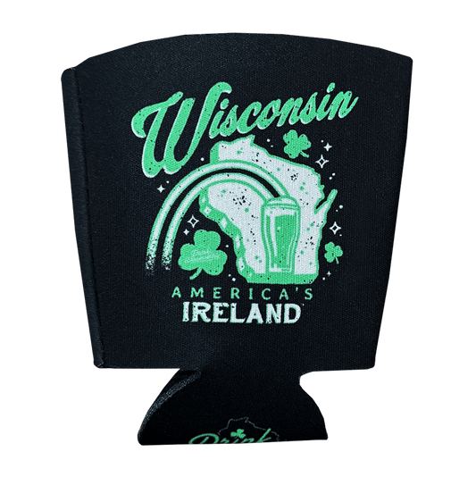 "Wisconsin America's Ireland" Cup Coozie