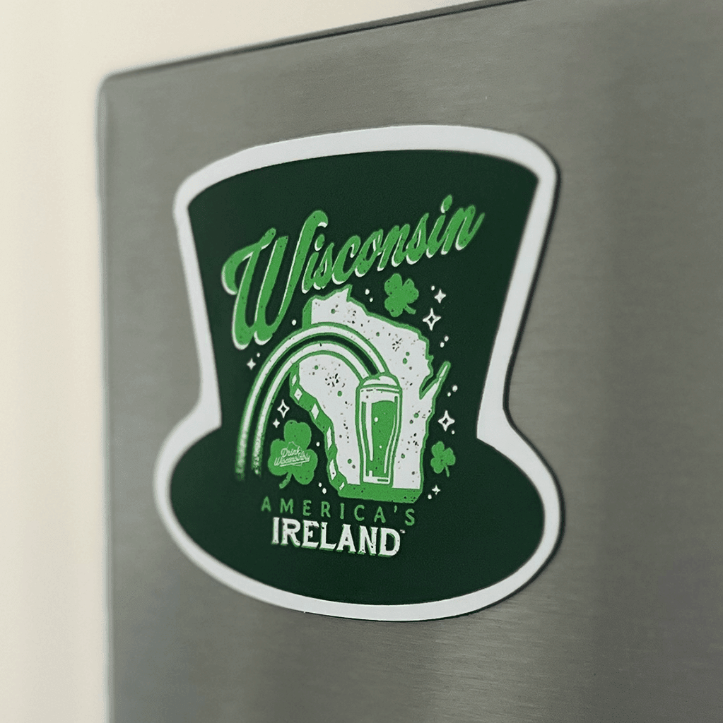 Wisconsin America's Ireland Fridge Magnet