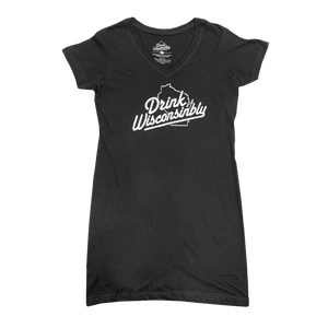 Drink Wisconsinbly Women's V-Neck Dress