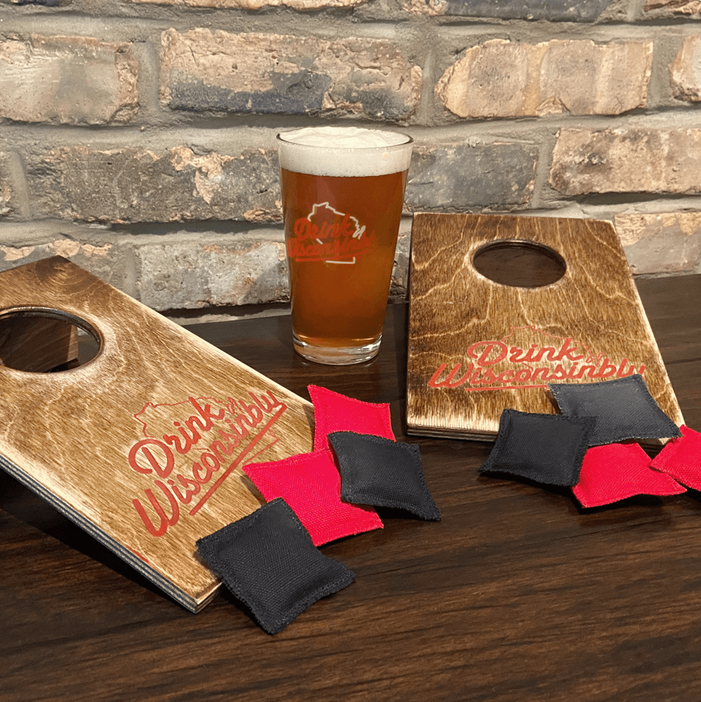 Drink Wisconsinbly Tabletop Corn hole Game