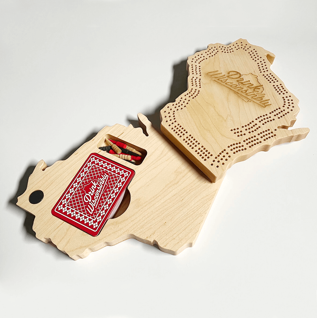 Drink Wisconsinbly Custom Cribbage Board