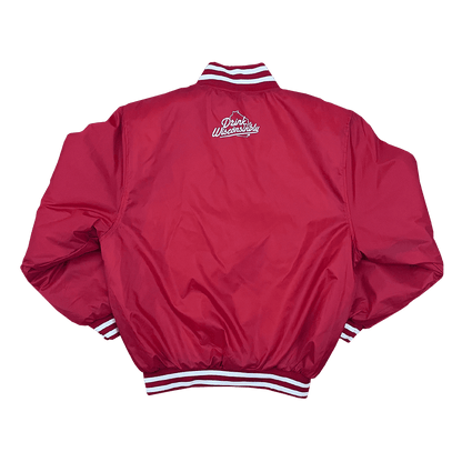 "Happy Old Fashioned" Red Nylon Jacket