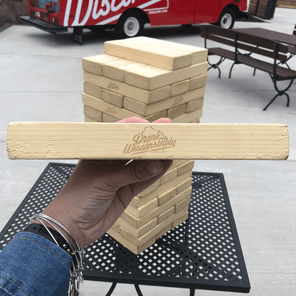 Drink Wisconsinbly Giant Jenga