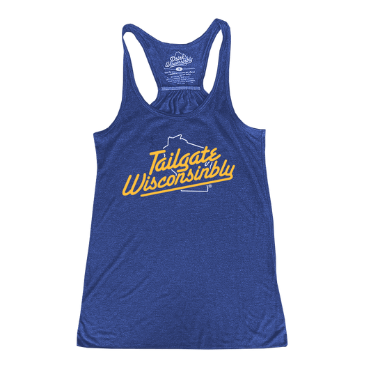 Tailgate Wisconsinbly Women's Racerback Tank Top